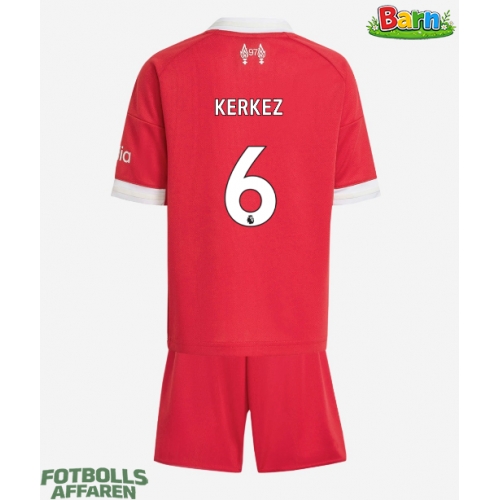 Liverpool Milos Kerkez #6 Hemmaställ Barn 2025-26 Kortärmad (+ Korta byxor)
